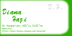 diana hazi business card